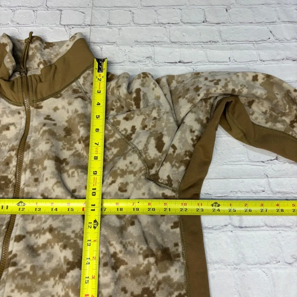USMC Peckham Size Medium Polartec Fleece Jacket Desert MARPAT Camo C112 -10